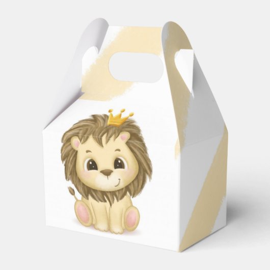 Little Prince Lion Boy Baby Dusche Geschenkschachtel (Vorderseite)