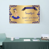 Little Prince Royal Blue Cup Spoon Pillow Banner (Messeveranstaltung)