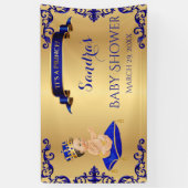 Little Prince Royal Blue Cup Spoon Pillow Banner (Vertikal)