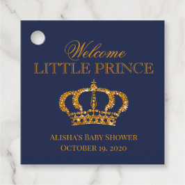 Little Prince Royal Crown Navy Blue Geschenkanhänger