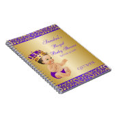 Little Prince Royal Lila Gold Gift Guest Notizblock (Rechte Seite)