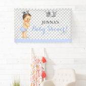 Little Prince Vintag Baby Boy Crown Banner (Insitu)