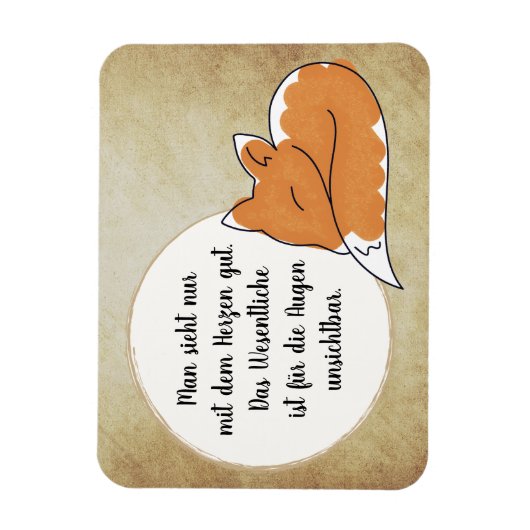 Little Prince Zitat Magnet (Vertikal)