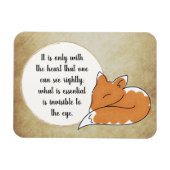 Little Prince Zitat Magnet (Horizontal)