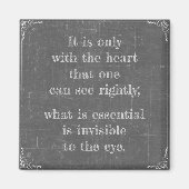 Little Prince Zitat Magnet (Vorne)