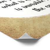 Little Prince Zitat Poster (Ecke)