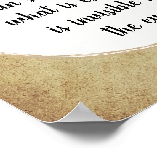 Little Prince Zitat Poster (Ecke)