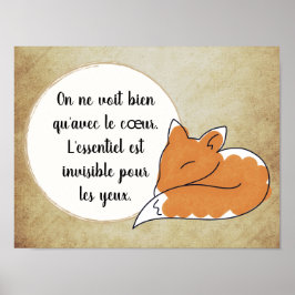 Little Prince Zitat Poster