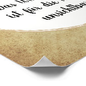 Little Prince Zitat Poster (Ecke)