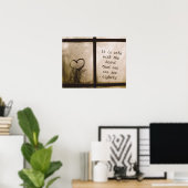 Little Prince Zitat Poster (Heimbüro)