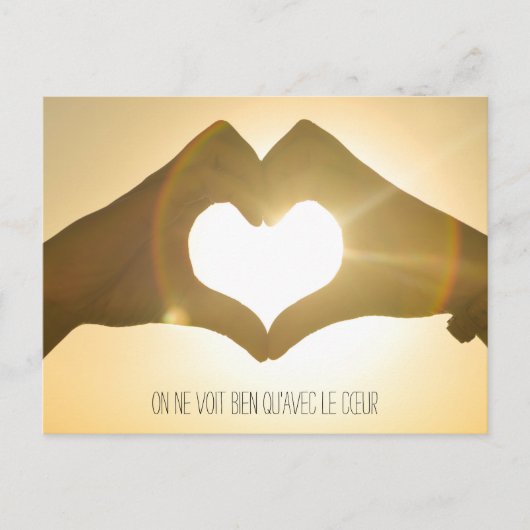 Little Prince Zitat Postkarte (Vorderseite)