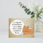 Little Prince Zitat Postkarte (Stehend Vorderseite)