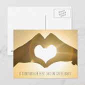 Little Prince Zitat Postkarte (Vorne/Hinten)