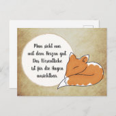 Little Prince Zitat Postkarte (Vorne/Hinten)