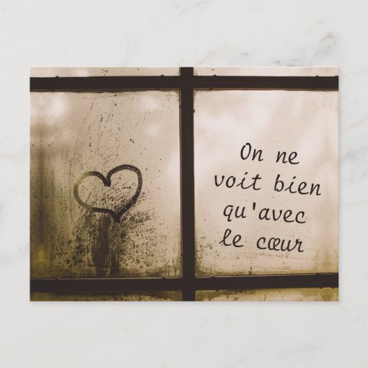 Little Prince Zitat Postkarte (Vorderseite)