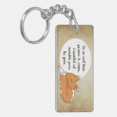 Little Prince Zitat Schlüsselanhänger (Vorderseite links)