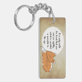 Little Prince Zitat Schlüsselanhänger (Vorderseite links)