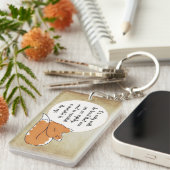 Little Prince Zitat Schlüsselanhänger (Vorderseite rechts)