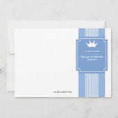 Little Princes CROWN FOTO Geburtshaus Ankündigung (Rückseite)