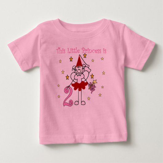 Little Princess 2. Geburtstag Baby T-shirt (Vorderseite)