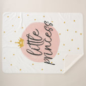 Little Princess Baby Blanket Baby Duschgeschenk  Sherpadecke (Vorderseite (Horizontal))