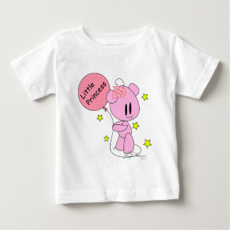 Little Princess Baby Girl Pink Teddy Bear T - Shir Baby T-shirt