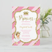 Little Princess Baby Shower Einladung, Imitate Gli Einladung (Stehend Vorderseite)