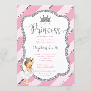Little Princess Baby Shower Einladung, Imitate Gli Einladung