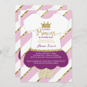 Little Princess Baby Shower Einladung, Imitate Gli Einladung (Vorne/Hinten)