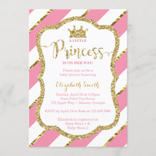 Little Princess Baby Shower Einladung, Imitate Gli Einladung