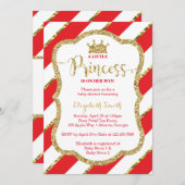 Little Princess Baby Shower Einladung, Imitate Gli Einladung (Vorne/Hinten)