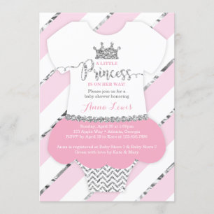 Little Princess Baby Shower Einladung, Imitate Gli Einladung