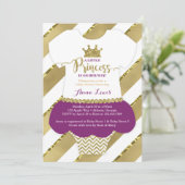 Little Princess Baby Shower Einladung, Imitate Gli Einladung (Stehend Vorderseite)