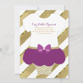 Little Princess Baby Shower Einladung, Imitate Gli Einladung (Rückseite)