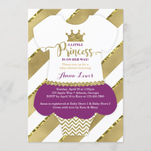 Little Princess Baby Shower Einladung, Imitate Gli Einladung