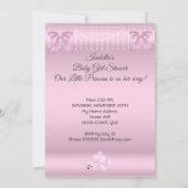 Little Princess Baby Shower Girl pink Ethnic Einladung (Rückseite)