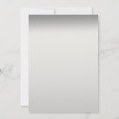 Little Princess Baby Shower Invitation, Silber Einladung (Rückseite)