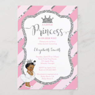 Little Princess Baby Shower Invite, Imitate Glitze Einladung
