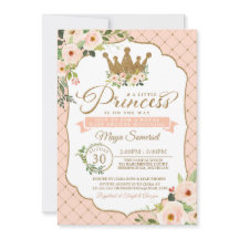 Little Princess Blush Bloral Royal Baby Dusche
