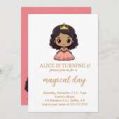 Little Princess Card Digital Einladung zum Geburts (Vorne/Hinten)