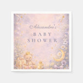 Little Princess Celestial Baby Shower Serviette (Vorderseite)