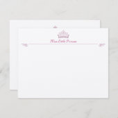 Little Princess Correspondence Cards RSVP Karte (Vorne/Hinten)