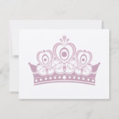Little Princess Correspondence Cards RSVP Karte (Rückseite)