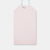 Little Princess Crown Pearls Dots Baby Shower Geschenkanhänger (Rückseite)