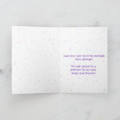 Little Princess Custom Geburtstagkarte Karte (Innenseite)