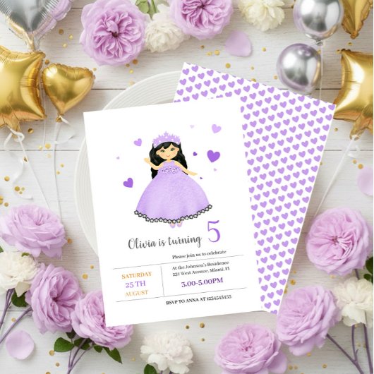 Little princess einladung