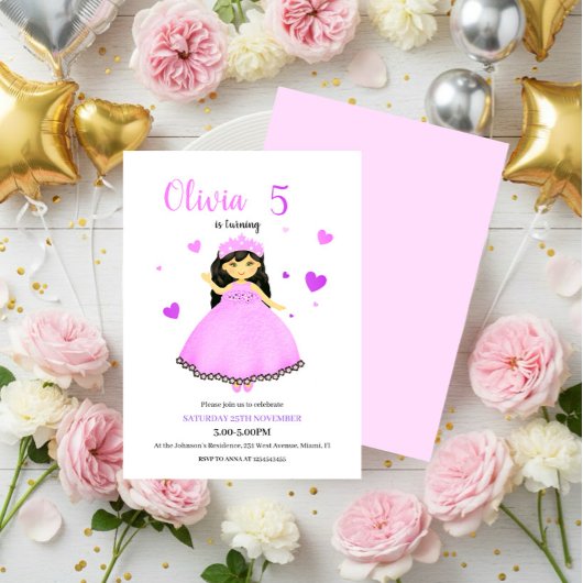 Little princess einladung