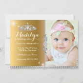 Little Princess Einladung zum ersten Geburtstag (Vorderseite)