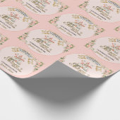 Little Princess Fairy Tale Castle Girl Babydusche Geschenkpapier (Ecke)