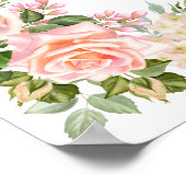 Little Princess Fairy Tale Castle Girl Babydusche Poster (Ecke)